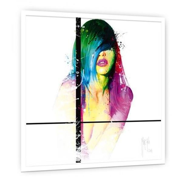 アートパネル 額 フレーム おしゃれ パトリスマルチアーノ 壁掛け ウォールデコレーション 抽象画 Murciano.Patrice Fashion Laura 75x75cmの画像