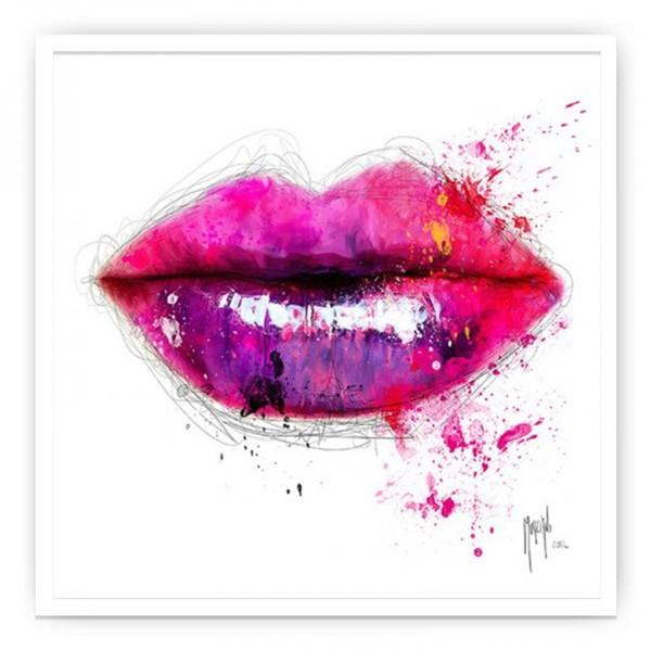 アートパネル 額 フレーム おしゃれ パトリスマルチアーノ 壁掛け ウォールデコレーション 抽象画 Murciano.Patrice Color of Kiss 75x75cm