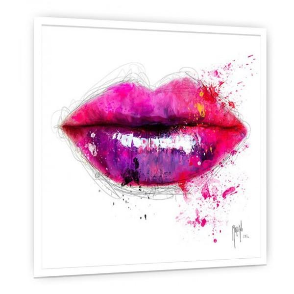 アートパネル 額 フレーム おしゃれ パトリスマルチアーノ 壁掛け ウォールデコレーション 抽象画 Murciano.Patrice Color of Kiss 75x75cmの画像
