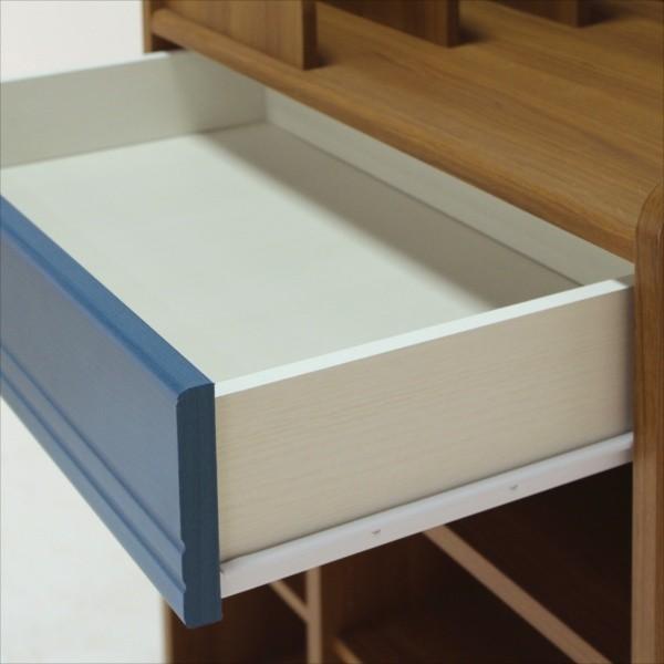 ランドセルラック 学用品収納 本棚 おしゃれ 北欧モダン レトロ 引き出し 登校に必要なものをまとめて整理 キャスター 低ホルムアルデヒド | 白井産業 | 02