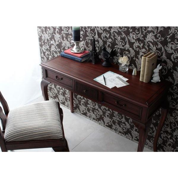 デスク 机 おしゃれ コンソールテーブル アンティーク クラシカル 猫脚 エレガント 高級感 完成品 引き出し | スタンザインテリア | 02