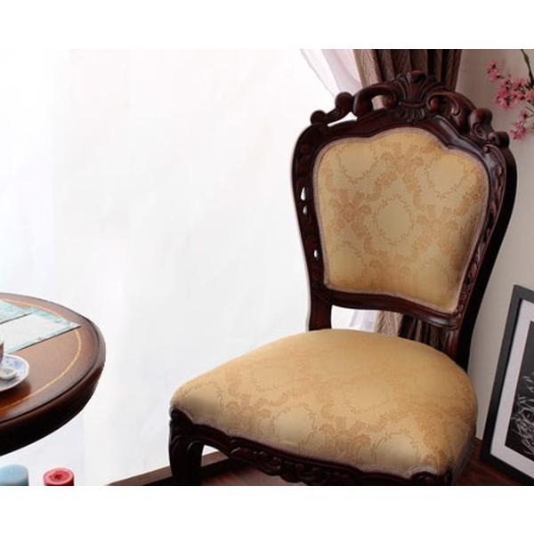 イスヤ商会 ダイニングチェア イス ロココ調 猫脚 レザー レトロ 洋風