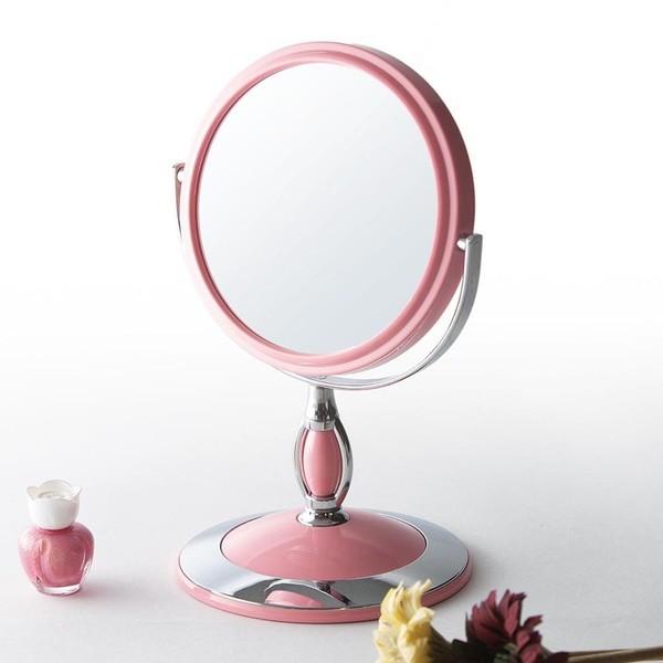 永井興産 鏡 卓上ミラー ズームアップミラー メイク用 おしゃれ