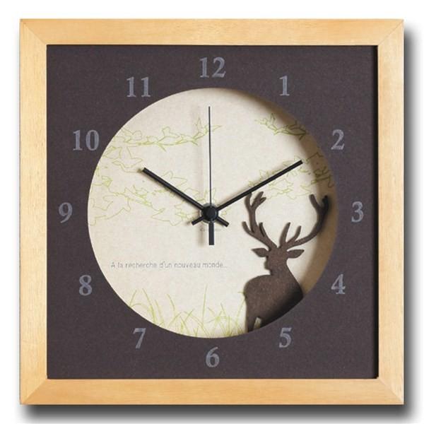 手作り時計おしゃれ 壁掛け時計 動物 ヤマト工芸 CLOCK ZOO ヒツジ 羊