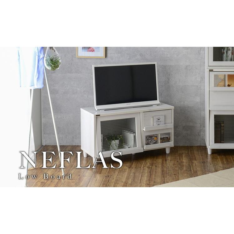 テレビ台 ローボード テレビラック 北欧モダン レトロ アンティーク かわいい ホワイト 幅90cm テレビ重量25kgまで W900xd395xh515mm Nf50 90l 楽装屋 通販 Yahoo ショッピング