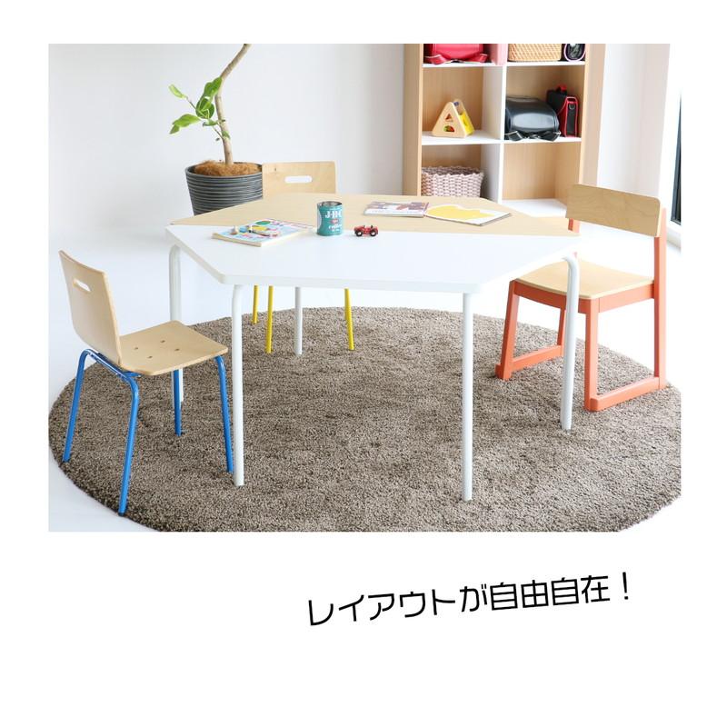 学習机 キッズデスク おしゃれ 北欧モダン 子供 シンプル 木製 スタッキング 組合わせてレイアウトしやすいユニットデスク | ICHIBA | 03