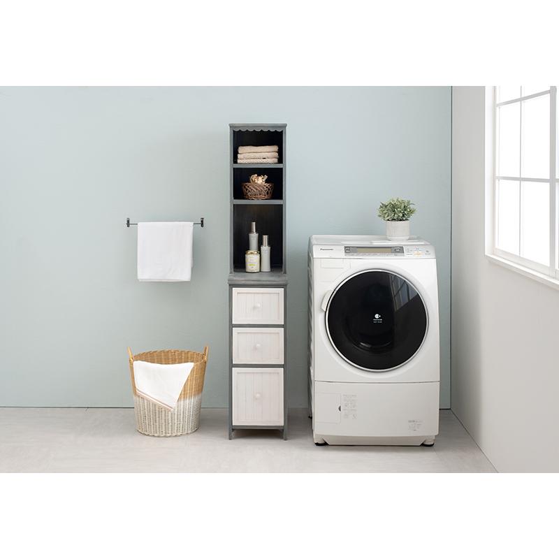 ハイタイプすき間収納チェスト 幅41cm グレー[8360]