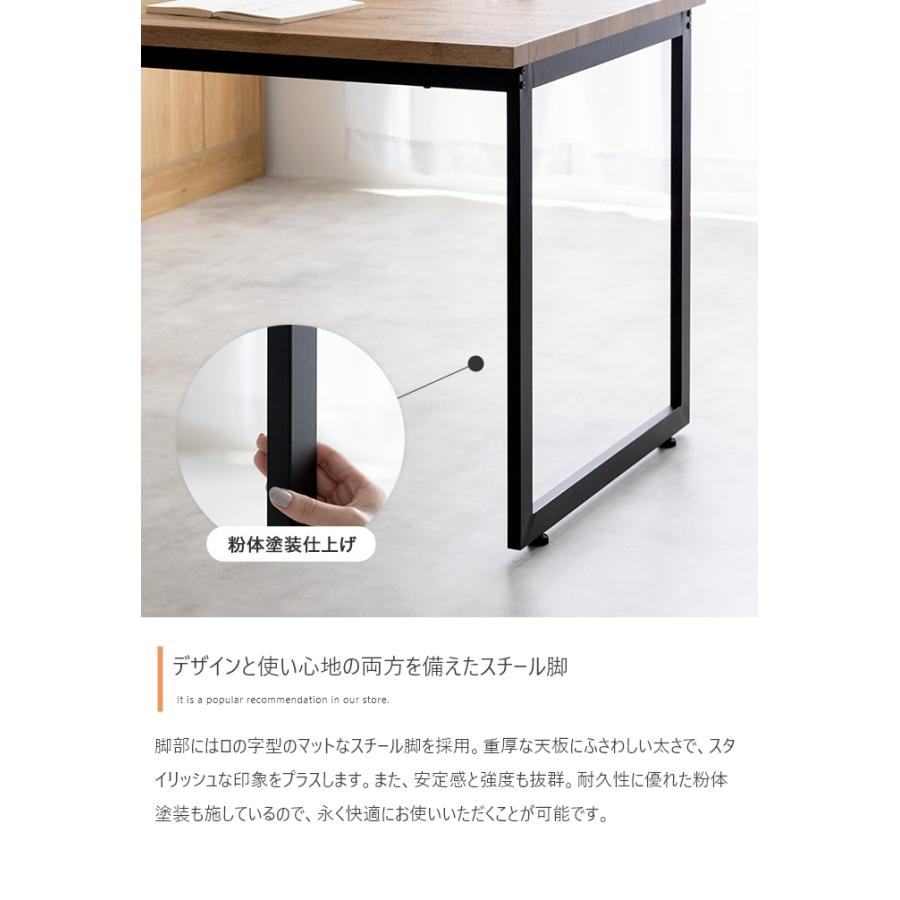 ダイニングテーブル 4人用 おしゃれ 北欧モダン デスク 机 シンプル 食卓 インダストリアル 110cm_11
