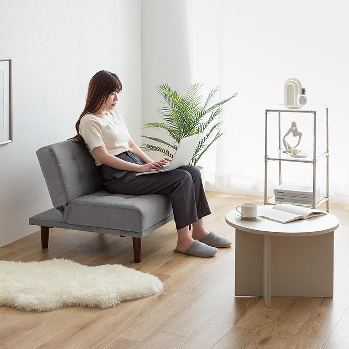 ソファーベッド 2人掛け おしゃれ リクライニング ナチュラル