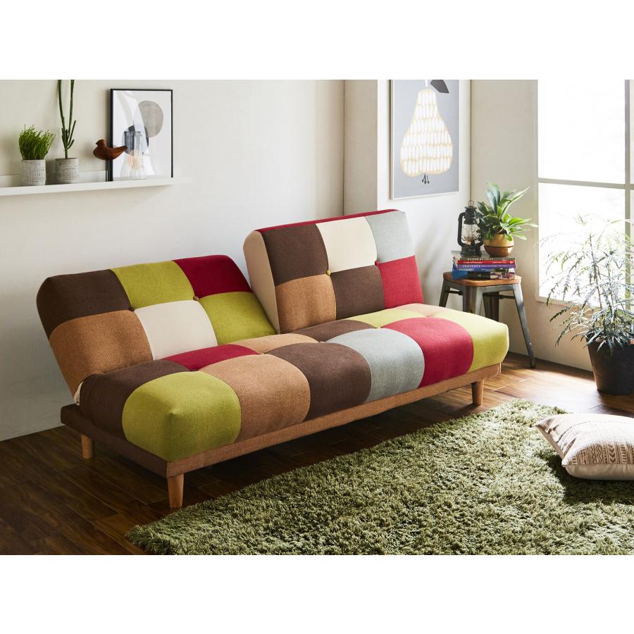 ソファベッド 二人掛け ソファ ソファベット リクライニング ソフトレザー