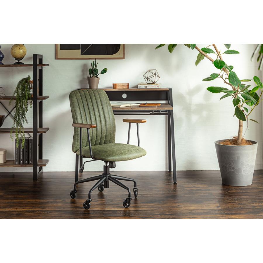 東馬（Tohma） デスクチェア おしゃれ レザー ヴィンテージ 北欧モダン