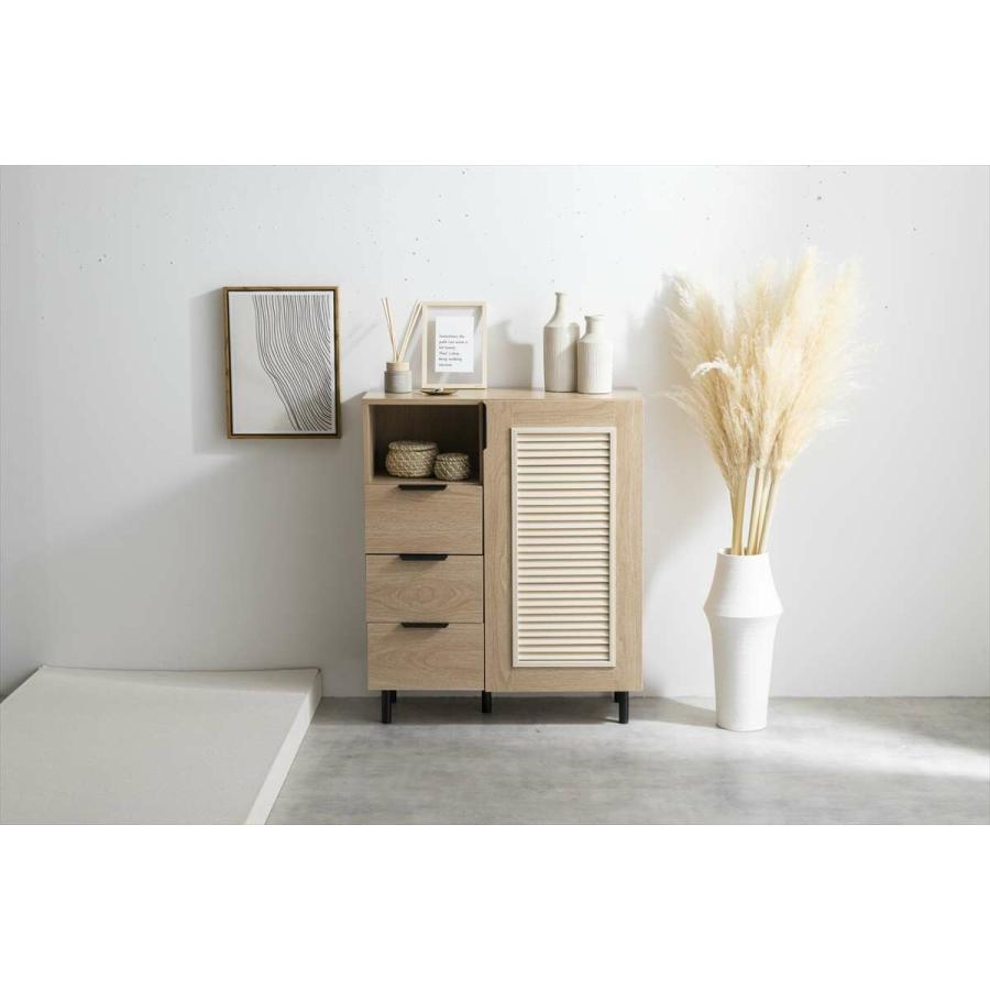 ラック 扉付き 棚 キャビネット ナチュラルモダン おしゃれ 韓国風