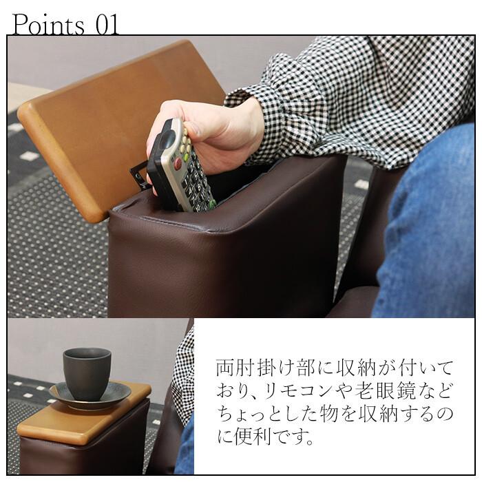 座椅子 ハイバック リクライニング フロアチェア ソファー 回転 肘掛