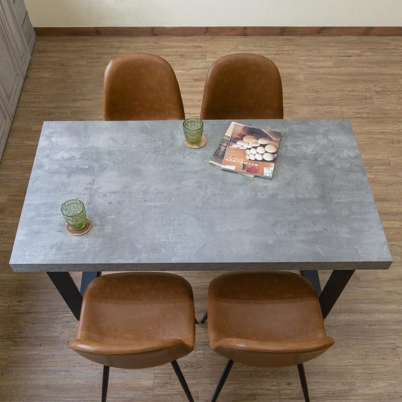 ダイニングテーブル (単品) TROY【3色：ダークグレー(DGR)、ライト