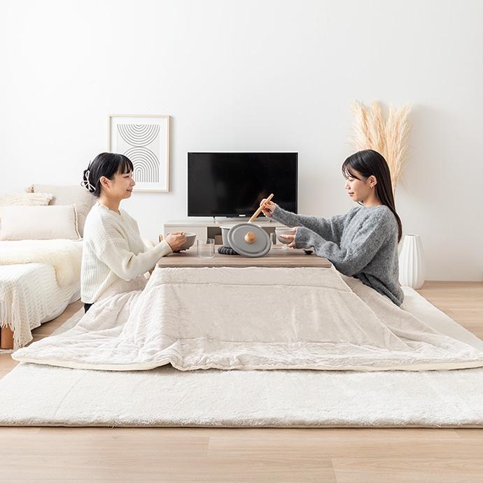 こたつテーブル おしゃれ 白 ナチュラルモダン かわいい 炬燵 デスク