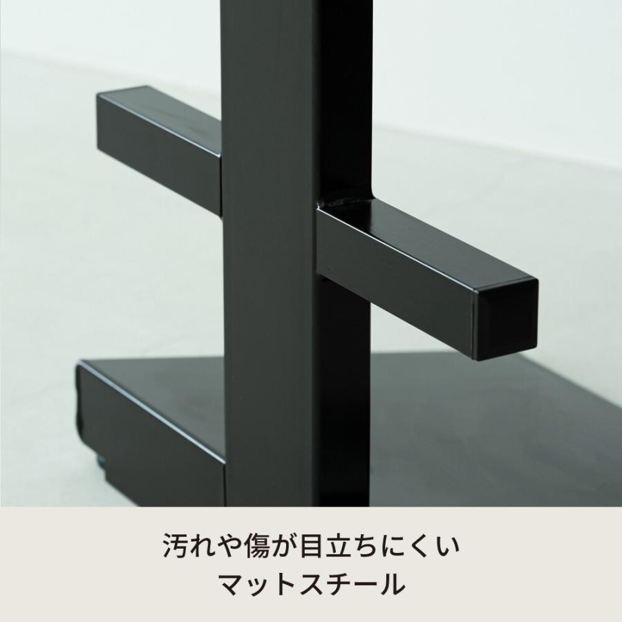 スタンディングチェア 椅子 昇降 ハイスツール レジチェア 作業用 高さ調節 黒 クッション 完成品 いす イス_11