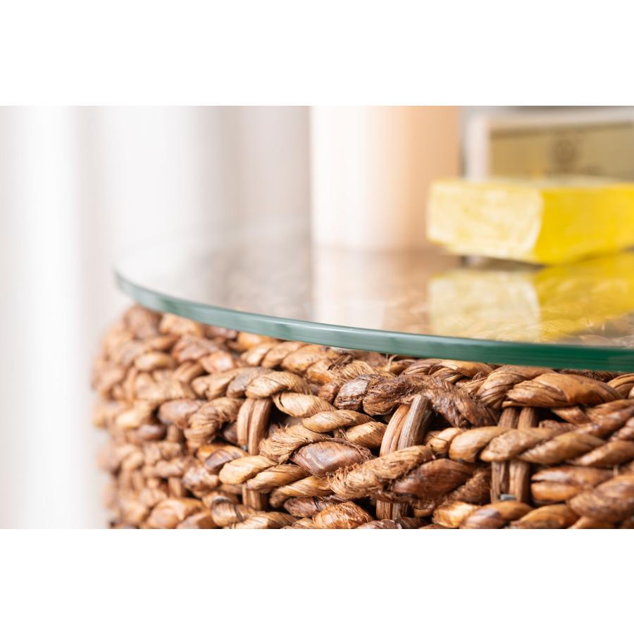 サイドテーブル おしゃれ 丸 アジアンリゾート 棚 ラック シンプル