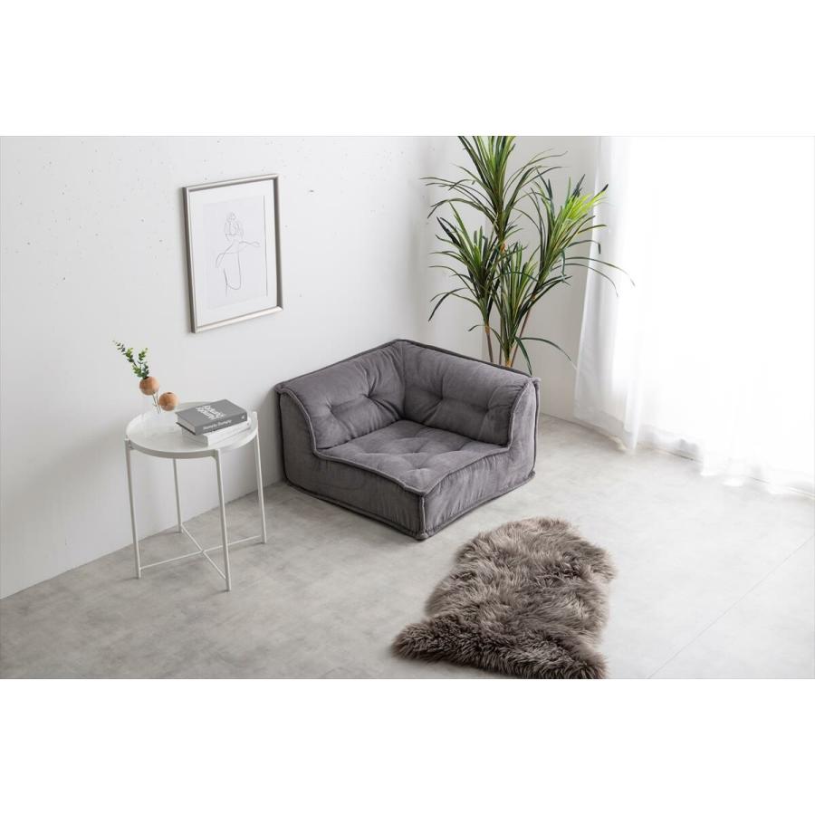 ローソファー 1人掛け コーナー スクエア おしゃれ 北欧モダン