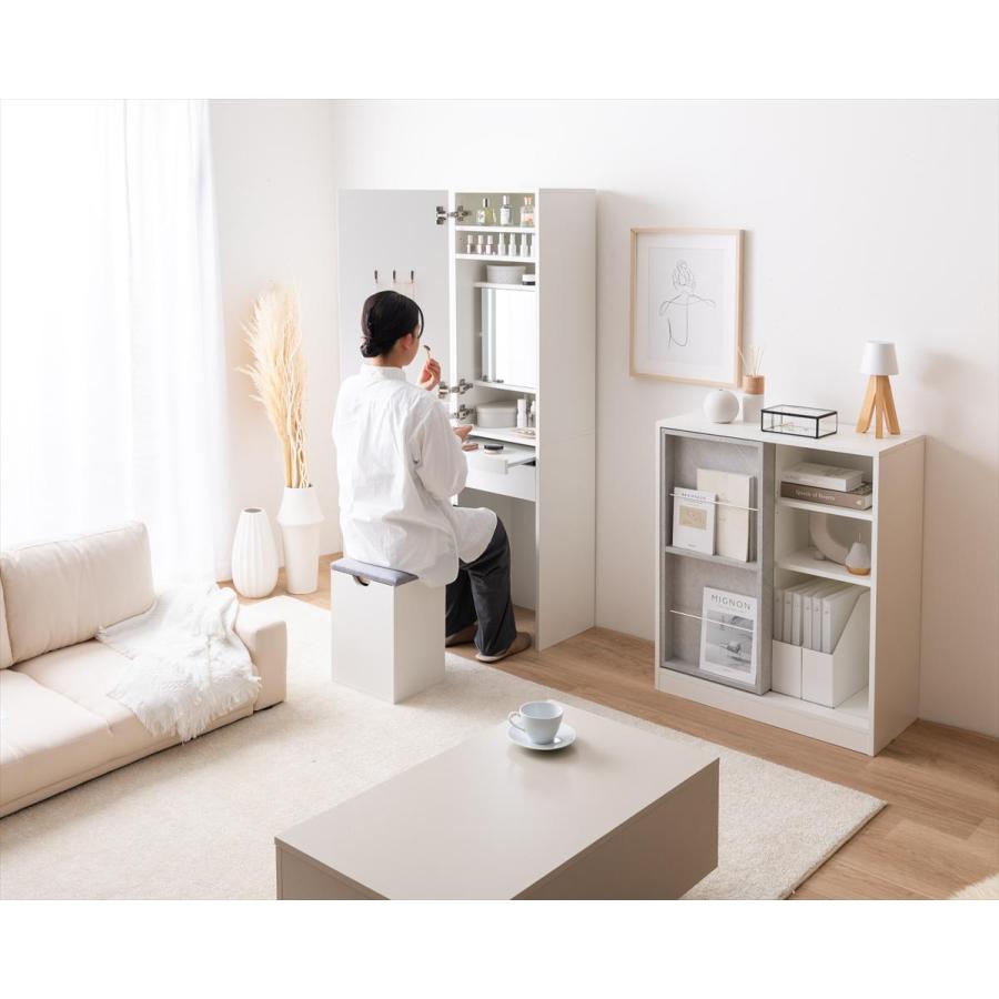 スリム ドレッサー 鏡台 楽天市場】スタンドミラー 鏡 全身 おしゃれ 収納付き ミラー 全身