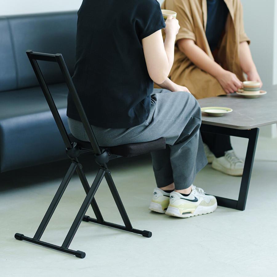 永井興産 椅子 折りたたみ ハイチェア ワークチェア チェア 昇降 高さ