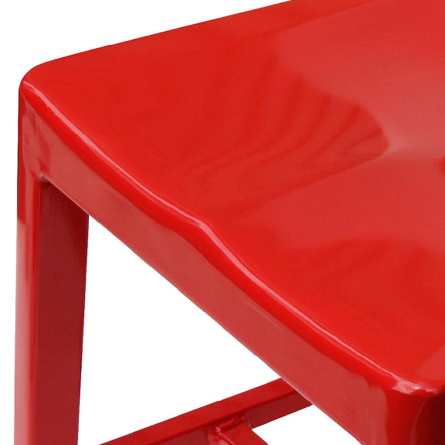 ネイビーチェア 椅子 おしゃれ ヴィンテージ ガレージ ミリタリー アルミニウム 赤 完成品 ダイニング レッド イス いす 座面高43cm_5