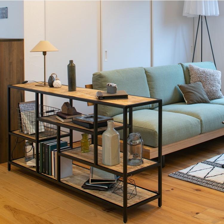 専用 オープンシェルフ ラック インダストリアルテイスト ダメージ加工