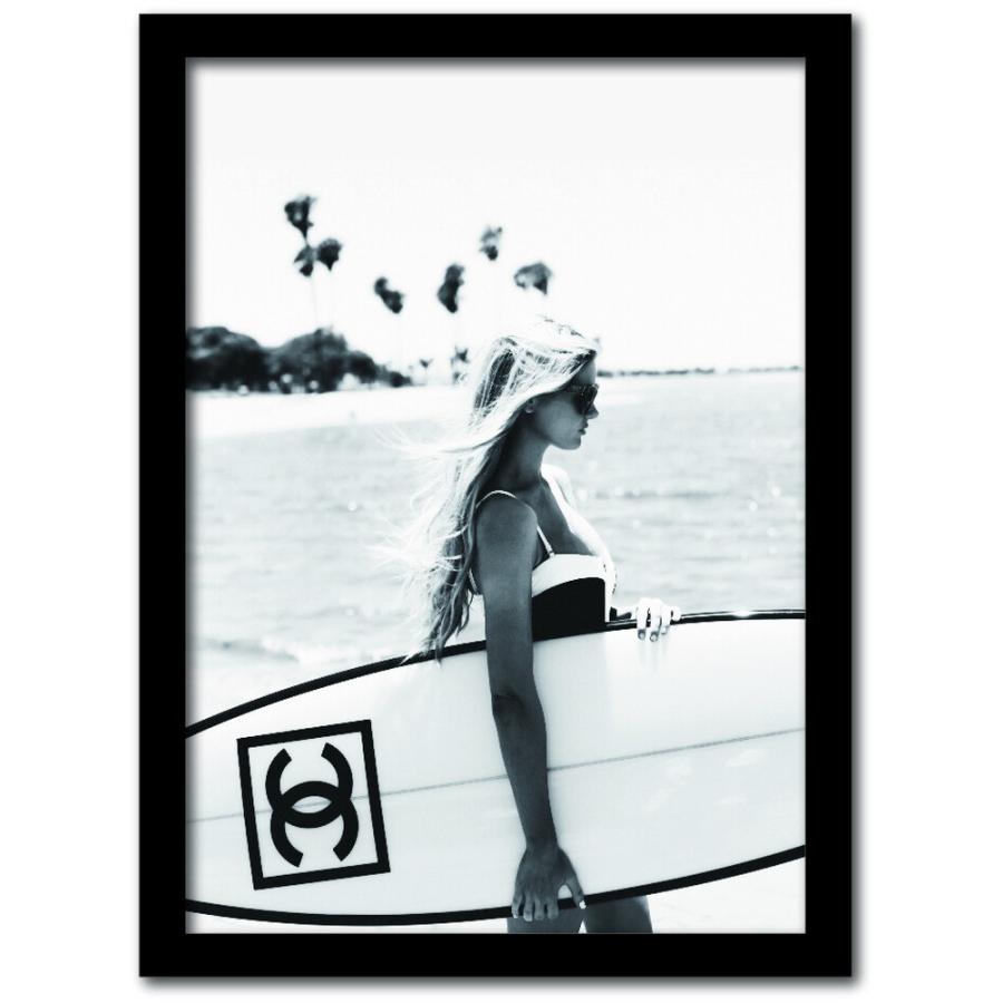 アートパネル ウォールデコレーション 壁飾り Fashion Photography series Chanel/シャネル アーバン モノクロ  フォトパネル A3サイズ W317xH440xD20mm :sd7486247b009:楽装屋 - 通販 - Yahoo!ショッピング