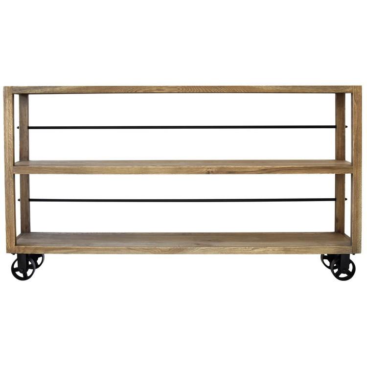 ヴィンテージ感溢れる車輪付き棚 インダストリアル
