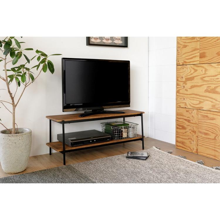弘益 テレビ台 ローボード ラック 棚 おしゃれ 古材風 木目
