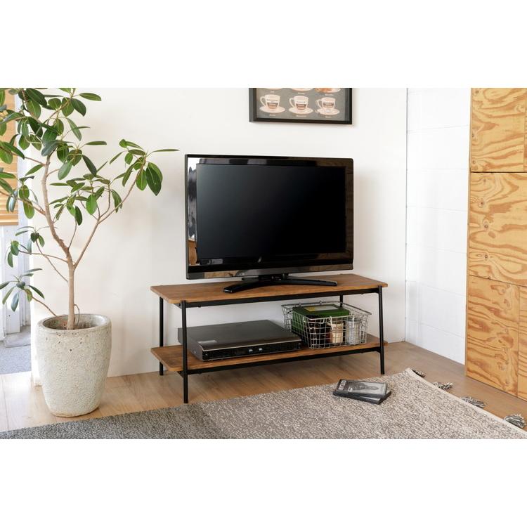 弘益 テレビ台 ローボード ラック 棚 おしゃれ 古材風 木目