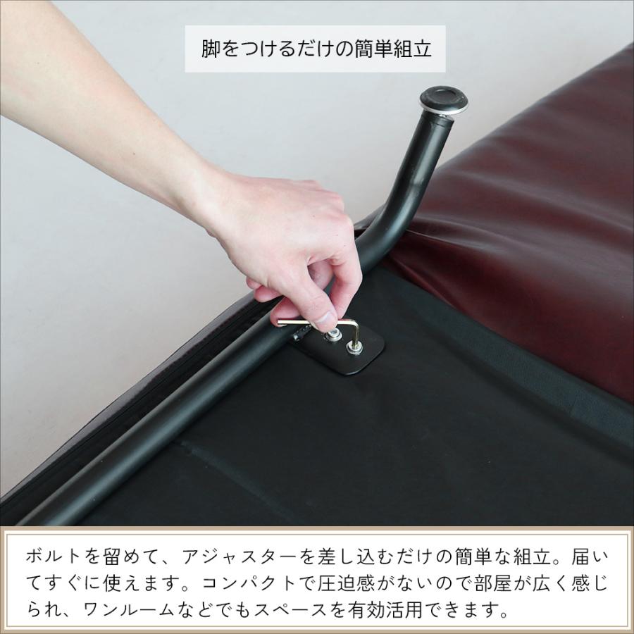 ローソファー 1人掛け レトロ おしゃれ 北欧モダン 座椅子 ヴィンテージ ポケットコイル パーソナルチェア 一人掛け レザー ロータイプ_19