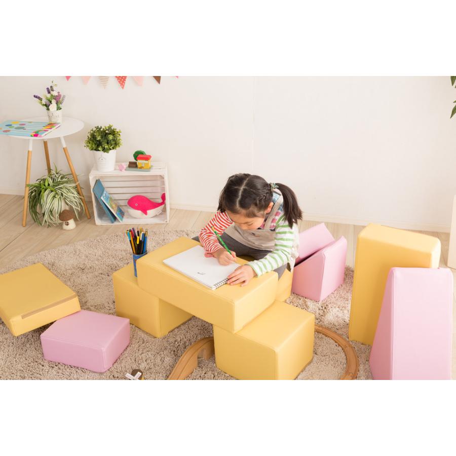 積み木クッション 知育玩具 遊具 子どもの好奇心と発想力を育む かわいい 柔らかい チェア スツール 子供部屋 安全安心 水や汚れに強い 8個セット