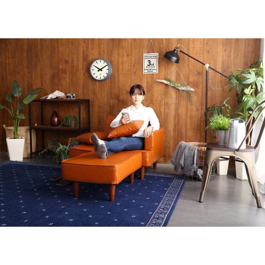 ホームテイスト（HOME taste） ソファー 2人掛け レザー ヴィンテージ 
