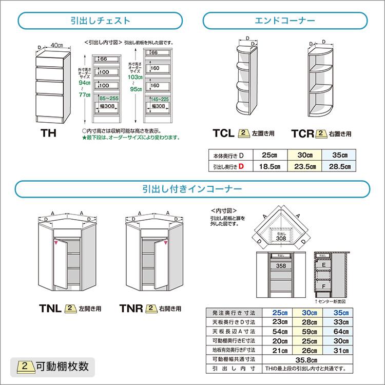 ラック 棚 カウンター下 すき間 食器棚 扉付き おしゃれ 隙間収納 キッチン収納 ストッカー スリム セミオーダー 日本製 完成品 幅120x奥行30cm_2