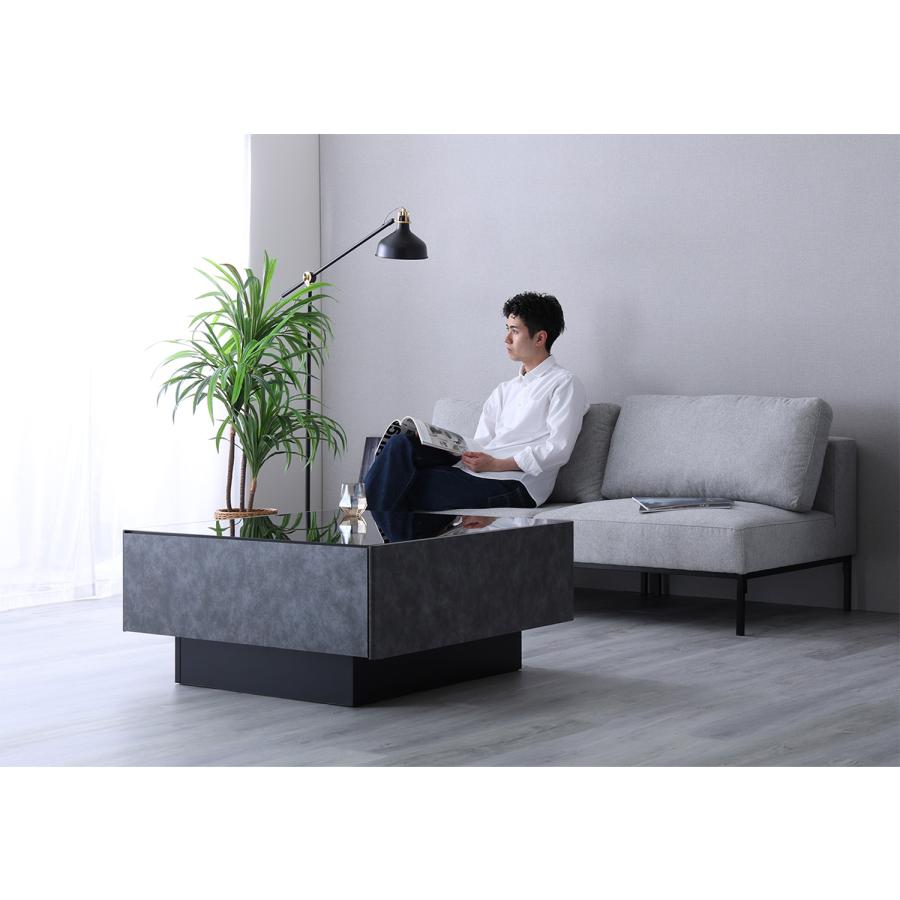 ミッドセンチュリー　ガラス　ローテーブル　コンクリート ミッドセンチュリー ガラス ローテーブル コンクリート