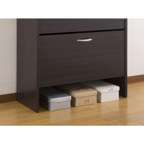 サン・ハーベスト 省スペースシューズラック　3段　ダークブラウン 省スペースシューズラック3段 | 【暮らしを演出するインテリア】株式