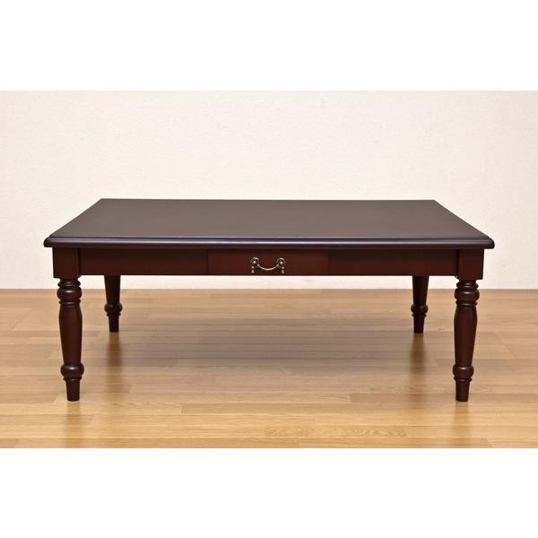 100 安い こたつ コタツ アンティーク レトロ エレガント クラシック こたつ 炬燵 ブラウン 長方形105cm 75cm カントリー 引出 かわいい キュート エレガント お姫様 Eaton リビングテーブル フロアテーブル こたつ Dagl Tg