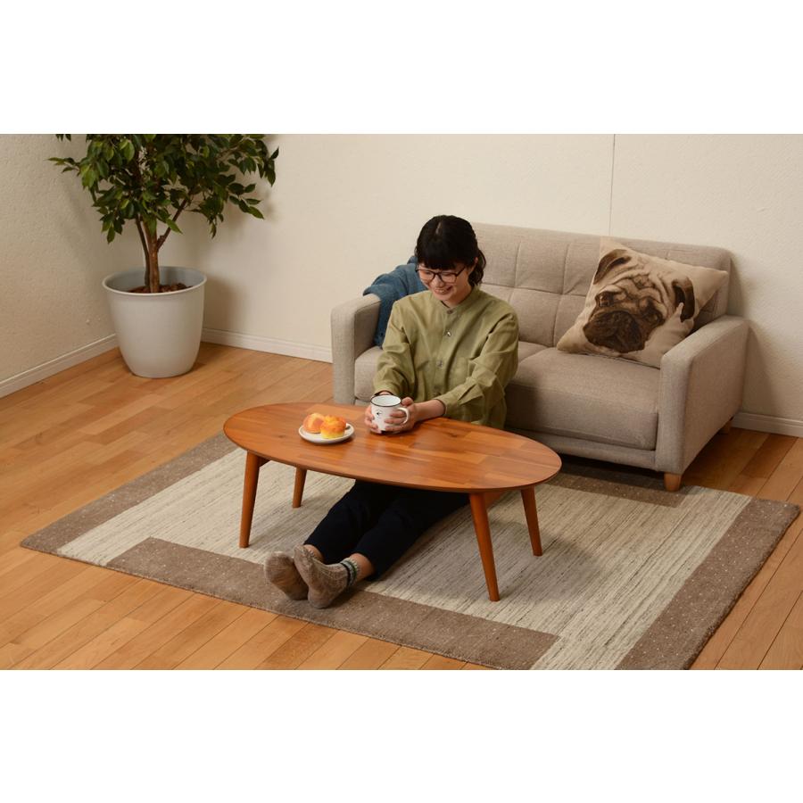 HAGiHARA（萩原） ローテーブル 折りたたみ おしゃれ ナチュラルモダン