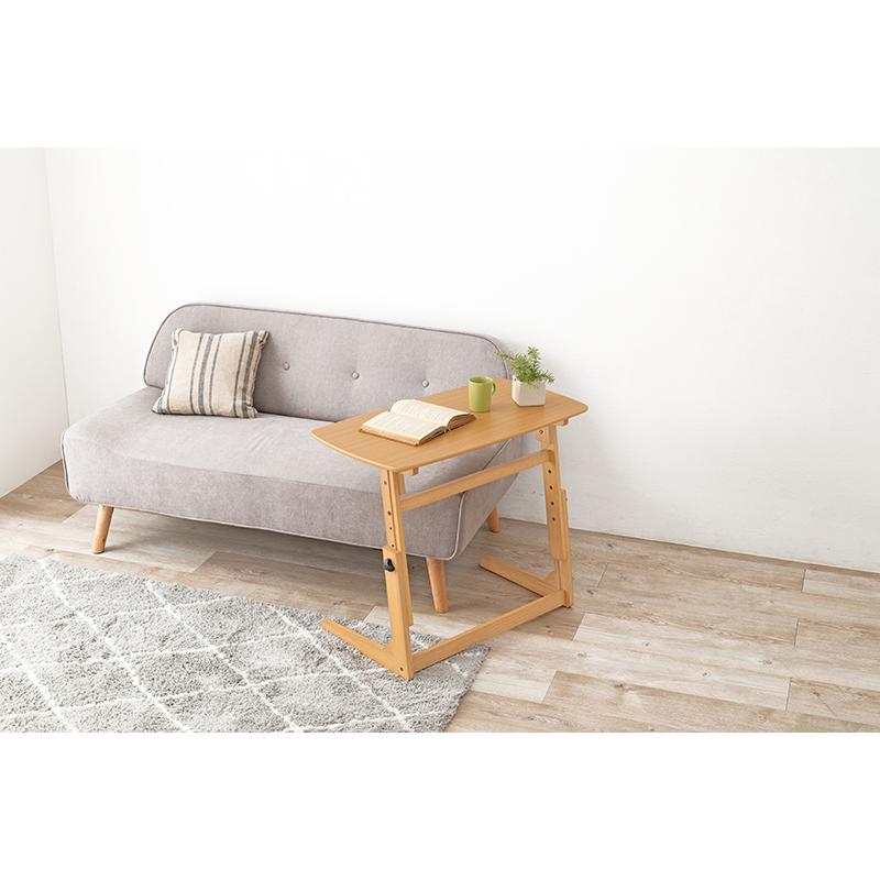 HAGiHARA（萩原） デスク 机 おしゃれ 高さ調節 昇降 ナチュラルモダン