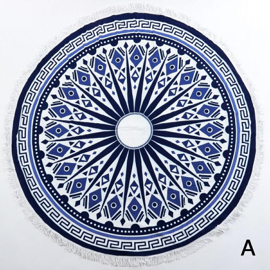 ラウンドビーチタオル ビーチタオル ビーチマット ラウンド 大判 円形