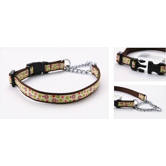 犬 首輪 ラロック アミット バックル付きの装着しやすいハーフチェーンカラー Mサイズ 中型犬用しつけ首輪 メール便のみ送料無料 |  | 08