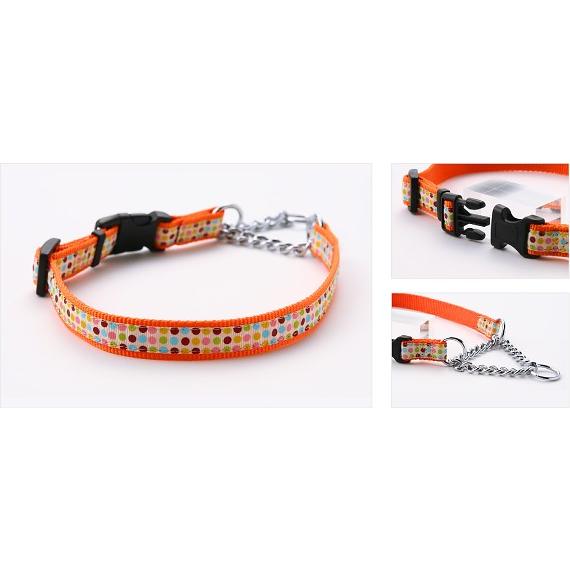 犬 首輪 ラロック アミット バックル付きの装着しやすいハーフチェーンカラー Mサイズ 中型犬用しつけ首輪 メール便のみ送料無料 |  | 09