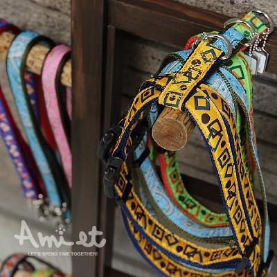 犬 リード おしゃれ ラロック アミット リボンとテープ素材のリード Sサイズ 小型犬用リード メール便のみ送料無料 |  | 24