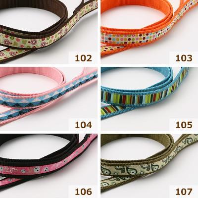 犬 リード おしゃれ ラロック アミット リボンとテープ素材のリード Mサイズ 中型犬用リード メール便のみ送料無料 |  | 18