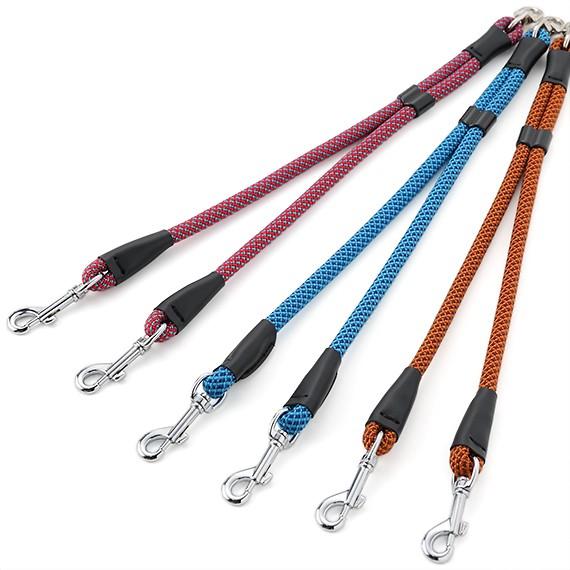 犬 二頭引きリード ２頭の合計体重が30kgまで ラロック アミット 丸ひも二頭引き先端部 Lサイズ メール便のみ送料無料 |  | 08