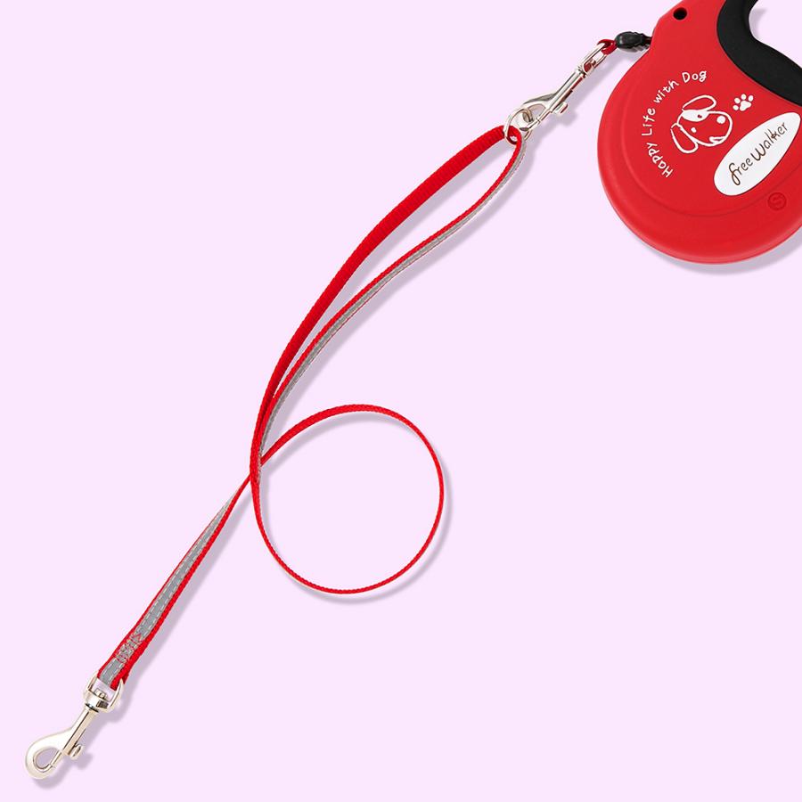 犬 リード ラロック 伸縮リード用 反射付きエクステンションリード 短引き Sサイズ 小型犬用リード メール便のみ送料無料 |  | 10