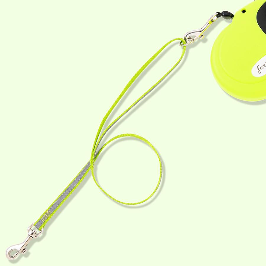 犬 リード ラロック 伸縮リード用 反射付きエクステンションリード 短引き Sサイズ 小型犬用リード メール便のみ送料無料 |  | 12