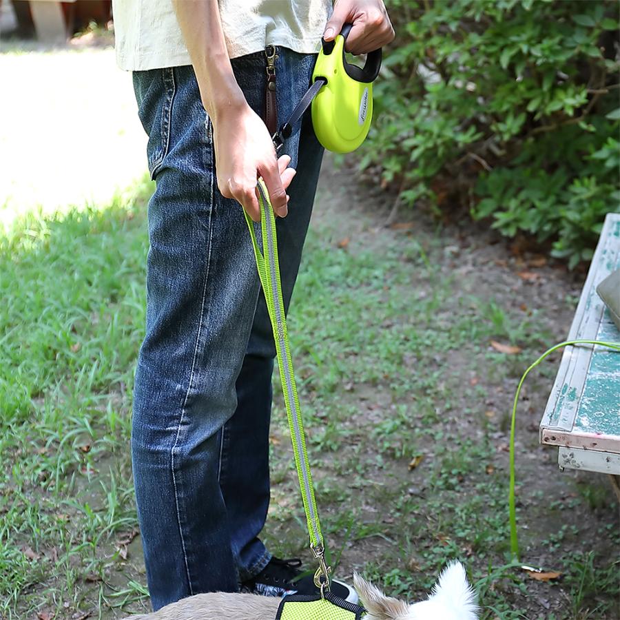 犬 リード ラロック 伸縮リード用 反射付きエクステンションリード 短引き Mサイズ 中型犬用リード メール便のみ送料無料 |  | 09