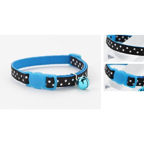 猫 首輪 ラロック RALLOC アミコ BWドット猫カラー 安全バックル おしゃれ ネコ 首輪 メール便のみ送料無料 |  | 09