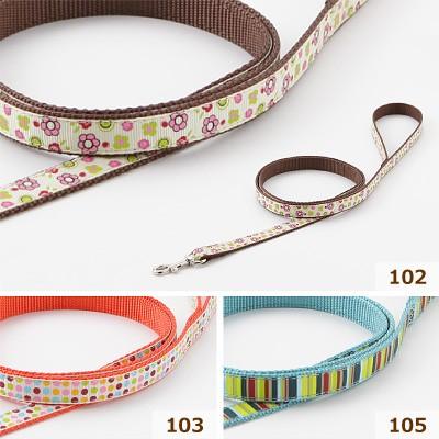 犬 リード おしゃれ ラロック アミット リボンとテープ素材のリード SSサイズ 超小型犬用リード メール便のみ送料無料 |  | 16